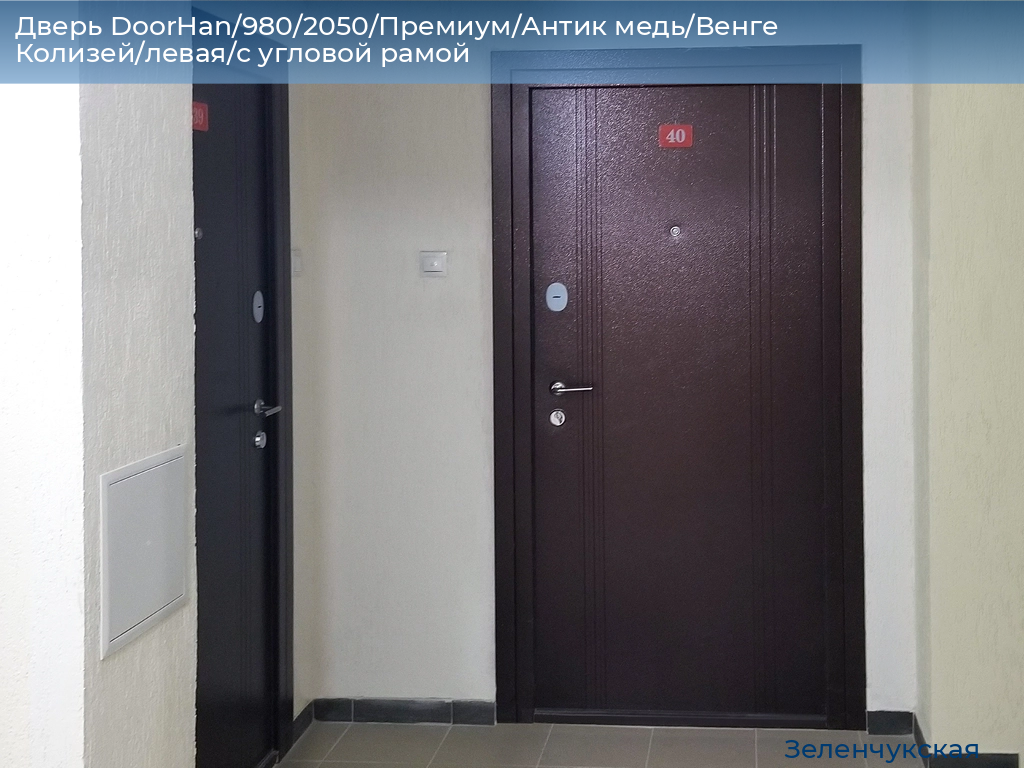 Дверь DoorHan/980/2050/Премиум/Антик медь/Венге Колизей/левая/с угловой рамой, zelenchukskaya.doorhan.ru