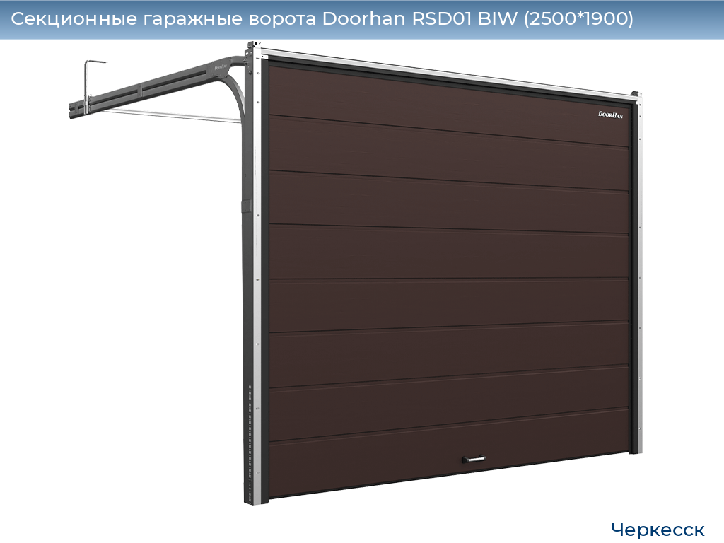 Секционные гаражные ворота Doorhan RSD01 BIW (2500*1900), cherkessk.doorhan.ru