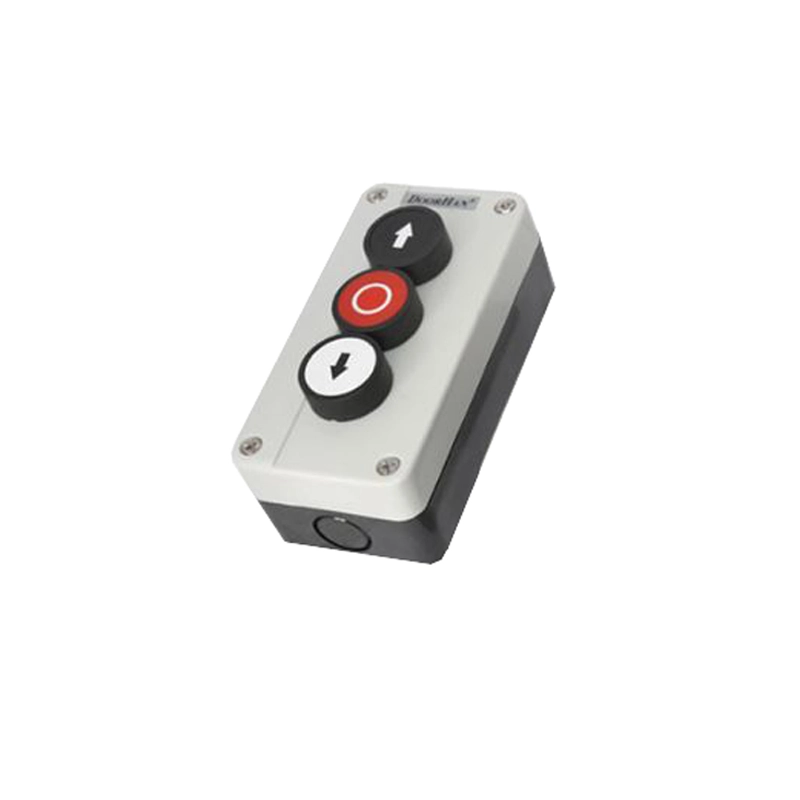 Трехпозиционный пост управления серии button3 (кнопка3к) для открывания/закрывания ворот, устанавливается стационарно.